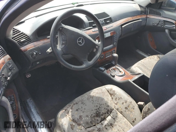2004 Mercedes-Benz S 55 AMG with VIN WDBNG74J24A422606, listed as a Copart auction lot 74218554 with Not Provided miles and Non Repairable. Bid and sale history available at DreamBid. Image 8.