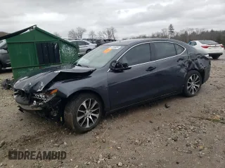 2016 Acura TLX V6 Tech with VIN 19UUB2F54GA009817, listed as a Copart auction lot 47186925 with 0 mi miles and Salvage Title. Bid and sale history available at carsss.com. Image 1.