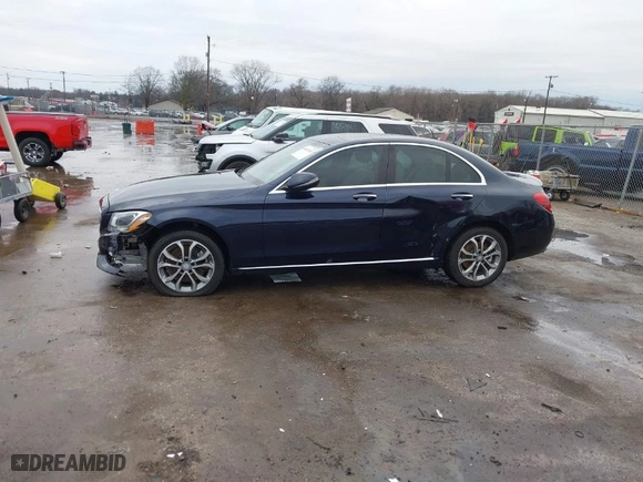 2016 Mercedes-Benz C-Class C 300 Luxury with VIN 55SWF4KB5GU105917, listed as a IAAI auction lot 41697197 with 91,783 mi miles. Bid and sale history available at carsss.com. Image 14.