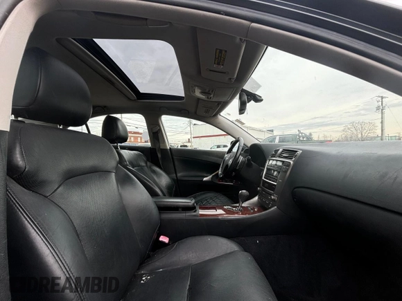 2006 Lexus IS 250 with VIN JTHCK262062006386, listed as a Copart auction lot 52054335 with 194,983 mi miles and Clean Title. Bid and sale history available at DreamBid. Image 5.