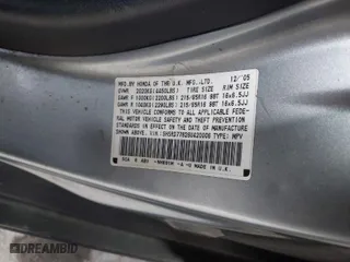 2006 Honda CR-V EX with VIN SHSRD77826U420006, listed as a IAAI auction lot 42036447 with 234,788 mi miles. Bid and sale history available at carsss.com. Image 9.