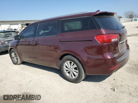 2017 Kia Sedona LX with VIN KNDMB5C19H6338583, listed as a Copart auction lot 48574955 with 140,765 mi miles and Salvage Title. Bid and sale history available at carsss.com. Image 2.