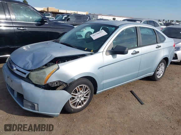 2009 Ford Focus SE with VIN 1FAHP35N29W159641, listed as a IAAI auction lot 41738227 with 1 mi miles. Bid and sale history available at carsss.com. Image 2.