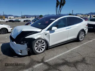 2020 Tesla Model X Long Range with VIN 5YJXCAE26LF270135, listed as a Copart auction lot 49711735 with Not Provided miles and Salvage Title. Bid and sale history available at carsss.com. Image 1.