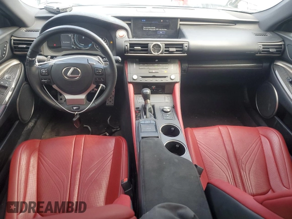 2015 Lexus RC F with VIN JTHHP5BC1F5003017, listed as a Copart auction lot 47482025 with 71,569 mi miles and Salvage Title. Bid and sale history available at carsss.com. Image 8.