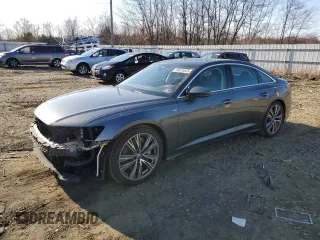 2019 Audi A6 Premium Plus with VIN WAUL2AF2XKN020345, listed as a Copart auction lot 48576645 with 44,557 mi miles and Salvage Title. Bid and sale history available at carsss.com. Image 1.