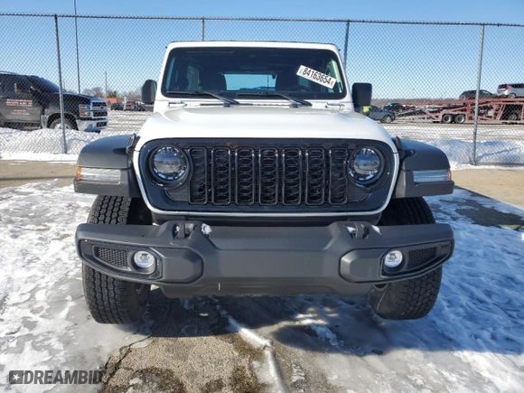 2024 Jeep Wrangler Sport S with VIN 1C4PJXDG1RW284860, listed as a Copart auction lot 84163654 with 1,542 mi miles and Salvage Title. Bid and sale history available at carsss.com. Image 5.