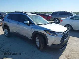 2024 Toyota Corolla Cross LE with VIN 7MUCAAAG4RV109170, listed as a IAAI auction lot 42308520 with 17,264 mi miles and . Bid and sale history available at DreamBid. Image 1.