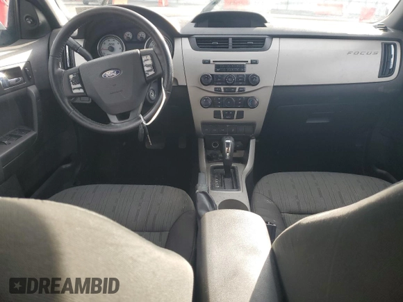 2008 Ford Focus SE with VIN 1FAHP35N98W267284, listed as a Copart auction lot 53380885 with 184,900 mi miles and Salvage Title. Bid and sale history available at DreamBid. Image 8.