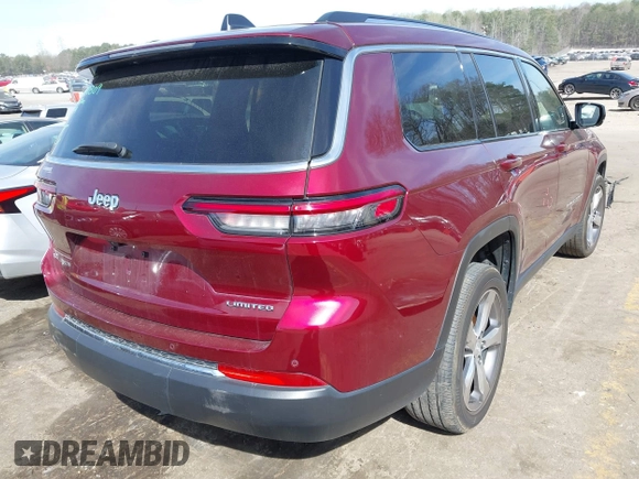 2021 Jeep Grand Cherokee Limited with VIN 1C4RJKBG8M8205423, listed as a IAAI auction lot 41771372 with 63,548 mi miles and . Bid and sale history available at DreamBid. Image 4.