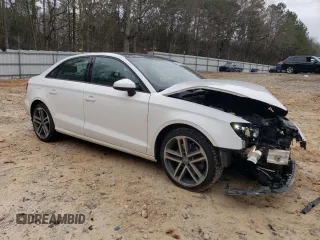 2018 Audi A3 Sedan Premium with VIN WAUB8GFF5J1090499, listed as a Copart auction lot 42452834 with 57,011 mi miles and Salvage Title. Bid and sale history available at carsss.com. Image 4.