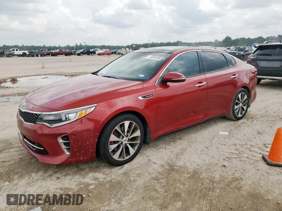 2016 Kia Optima SX Turbo with VIN 5XXGW4L24GG114013, listed as a Copart auction lot 60498985 with 106,457 mi miles and Clean title. Bid and sale history available at DreamBid. Image 1.