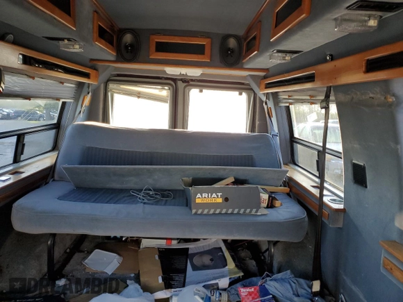 1995 Ford Econoline Cargo with VIN 1FDEE14H4SHB66776, listed as a Copart auction lot 76501244 with 126,673 mi miles and Salvage Title. Bid and sale history available at DreamBid. Image 10.