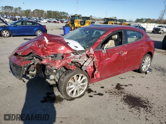 2015 Mazda 3 S Grand Touring with VIN JM1BM1M34F1268124, listed as a Copart auction lot 45002635 with Not Provided miles and Salvage Title. Bid and sale history available at DreamBid. Image 1.