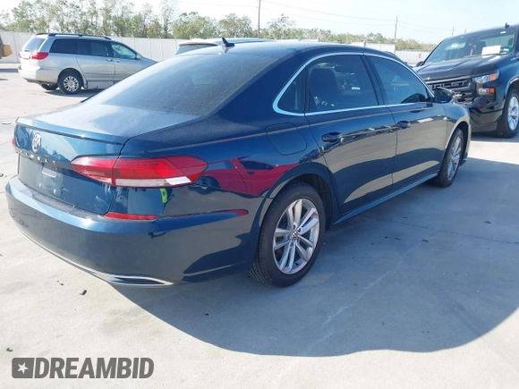 2020 Volkswagen Passat SE with VIN 1VWSA7A33LC009556, listed as a IAAI auction lot 40989431 with 96,540 mi miles and . Bid and sale history available at DreamBid. Image 4.