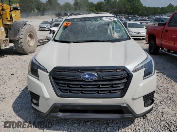 2022 Subaru Forester Premium with VIN JF2SKAEC7NH513364, listed as a Copart auction lot 58632355 with Not provided miles and Salvage title. Bid and sale history available at DreamBid. Image 5.