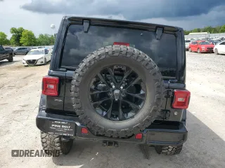 2020 Jeep Wrangler Unlimited Sahara High Altitude with VIN 1C4HJXEG1LW324669, listed as a Copart auction lot 56554095 with 42,098 mi miles and Salvage title. Bid and sale history available at DreamBid. Image 6.