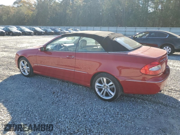 2009 Mercedes-Benz CLK 350 with VIN WDBTK56F09T106832, listed as a Copart auction lot 80189174 with 152,662 mi miles and Salvage Title. Bid and sale history available at DreamBid. Image 2.