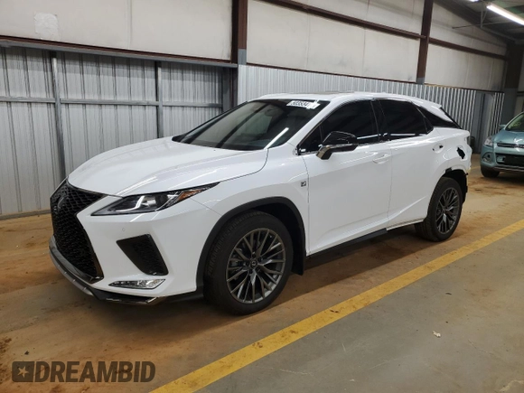 2022 Lexus RX with VIN 2T2YZMDA2NC339368, listed as a Copart auction lot 50353415 with 19,733 mi miles and Salvage Title. Bid and sale history available at carsss.com. Image 1.