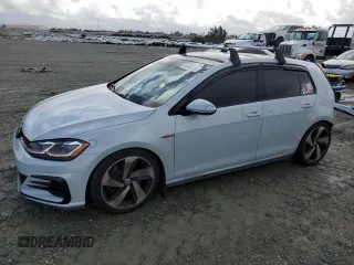 2019 Volkswagen Golf GTI S with VIN 3VW5T7AU4KM030347, listed as a Copart auction lot 48943025 with 49,636 mi miles and Salvage Title. Bid and sale history available at carsss.com. Image 1.