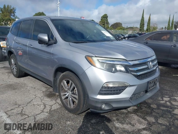 2016 Honda Pilot EX-L with VIN 5FNYF5H57GB038349, listed as a IAAI auction lot 41378569 with 117,651 mi miles and . Bid and sale history available at DreamBid. Image 1.