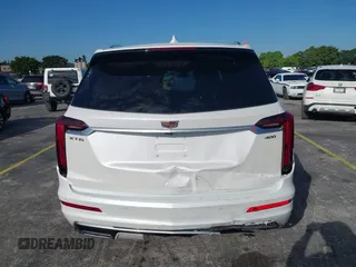 2025 Cadillac XT6 FWD Premium Luxury with VIN 1GYKPCRS9SZ122102, listed as a IAAI auction lot 41677275 with 4,227 mi miles. Bid and sale history available at carsss.com. Image 6.