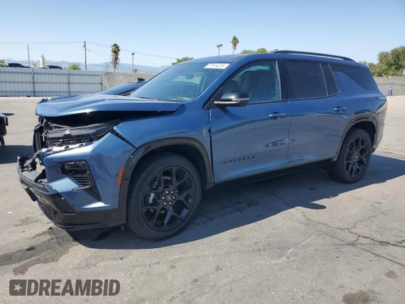2024 Chevrolet Traverse AWD RS с VIN 1GNEVLKS9RJ166460, выставлен на аукционе Copart как лот 57914315 с пробегом 19 535 миль миль и Списание • Salvage title. История ставок и продаж доступна на DreamBid. Изображение 1.