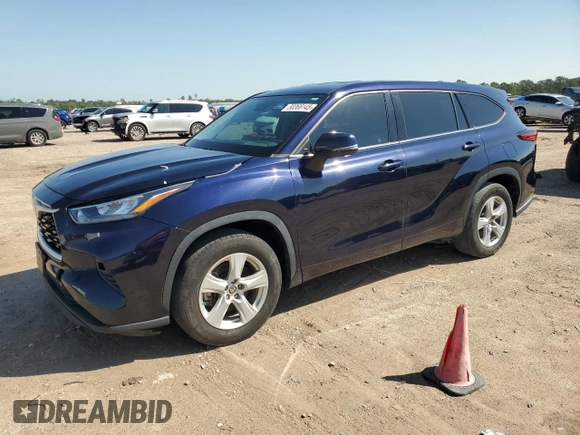 2020 Toyota Highlander LE with VIN 5TDZZRAH7LS505153, listed as a Copart auction lot 50368145 with 68,516 mi miles and Salvage title. Bid and sale history available at DreamBid. Image 1.