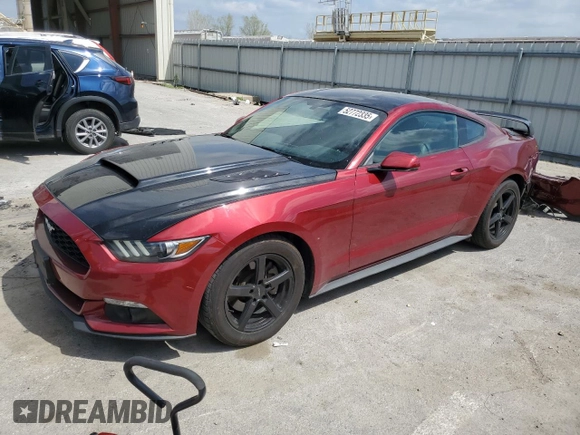 2015 Ford Mustang EcoBoost with VIN 1FA6P8TH9F5322546, listed as a Copart auction lot 52772335 with 87,356 mi miles and Salvage Title. Bid and sale history available at carsss.com. Image 1.