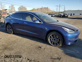 2018 Tesla Model 3 Long Range Battery with VIN 5YJ3E1EA1JF155696, listed as a Copart auction lot 46669995 with 84,055 mi miles and Salvage Title. Bid and sale history available at DreamBid. Image 4.