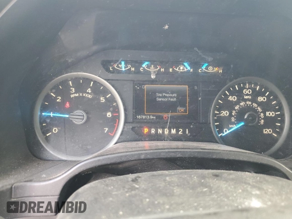 2017 Ford F-150 XL with VIN 1FTEW1CFXHFC04386, listed as a Copart auction lot 52819555 with 167,813 mi miles and Salvage title. Bid and sale history available at DreamBid. Image 9.