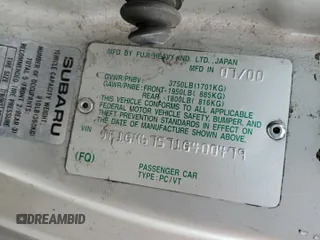 2001 Subaru Impreza RS with VIN JF1GM67571G400479, listed as a Copart auction lot 62473004 with Not provided miles and Clean title. Bid and sale history available at DreamBid. Image 12.