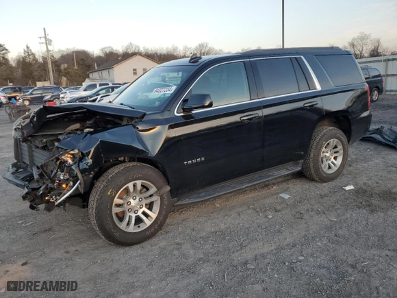 2018 Chevrolet Tahoe LS with VIN 1GNSKAKC1JR260251, listed as a Copart auction lot 84327234 with 93,633 mi miles and Salvage Title. Bid and sale history available at carsss.com. Image 1.
