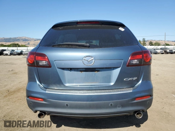 2015 Mazda CX-9 Touring with VIN JM3TB2CV1F0469009, listed as a Copart auction lot 59225785 with 93,330 mi miles and Salvage title. Bid and sale history available at DreamBid. Image 6.