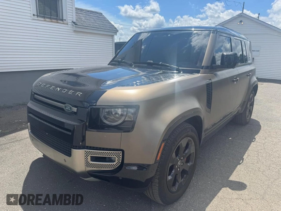 2020 Land Rover Defender X z VIN SALEXEEU1L2033276, wystawiony jako Copart lot #64449055 z przebiegiem 75 389 mil mil oraz Czysty tytuł • Clean title. Historia ofert i sprzedaży dostępna na DreamBid. Obrazek 1.