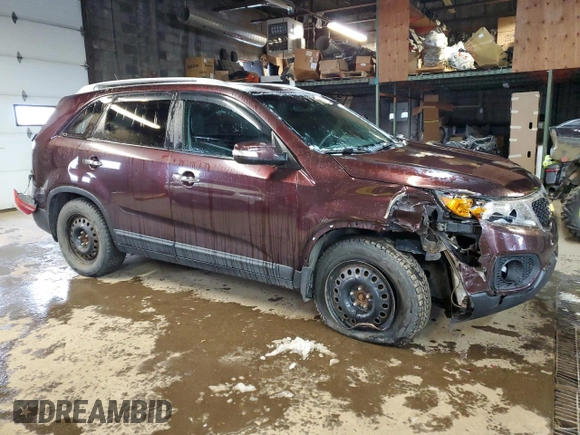 2011 Kia Sorento LX with VIN 5XYKT3A29BG139221, listed as a Copart auction lot 81924054 with 156,550 mi miles and Clean Title. Bid and sale history available at DreamBid. Image 4.