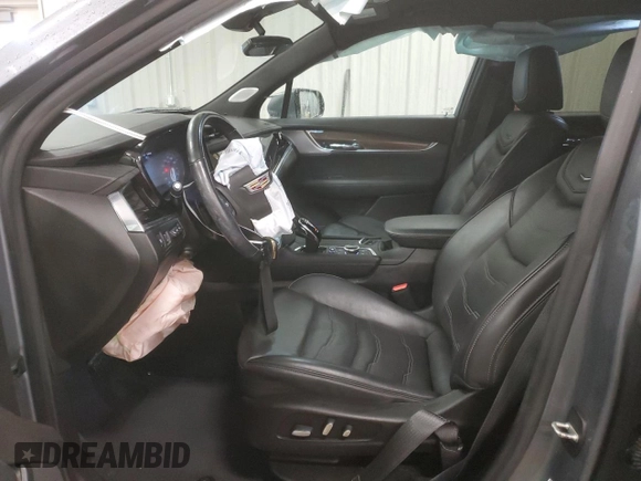 2021 Cadillac XT6 Premium Luxury with VIN 1GYKPFRS3MZ210552, listed as a Copart auction lot 89174415 with 12,823 mi miles and Salvage title. Bid and sale history available at DreamBid. Image 7.