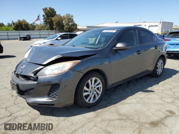 2012 Mazda 3 i Grand Touring with VIN JM1BL1W8XC1642842, listed as a Copart auction lot 57833245 with 104,914 mi miles and Salvage title. Bid and sale history available at DreamBid. Image 1.