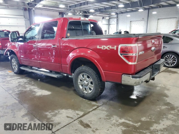 2012 Ford F-150 XL with VIN 1FTFW1ET4CKE22489, listed as a Copart auction lot 51338375 with 244,955 mi miles and Salvage Title. Bid and sale history available at DreamBid. Image 2.