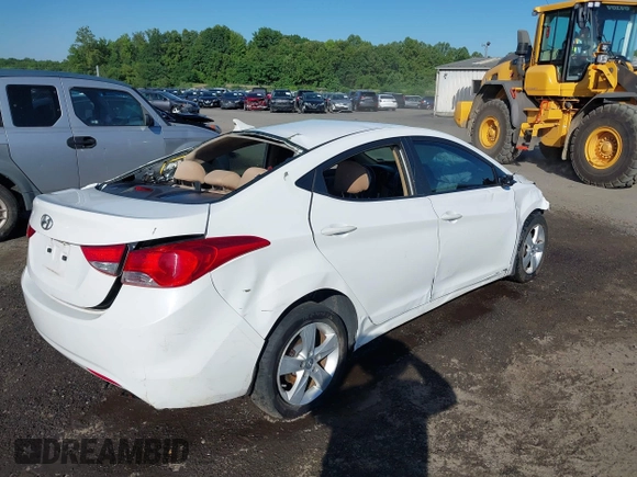 2013 Hyundai Elantra GLS with VIN 5NPDH4AEXDH272852, listed as a IAAI auction lot 42287071 with 255,478 mi miles and . Bid and sale history available at DreamBid. Image 4.