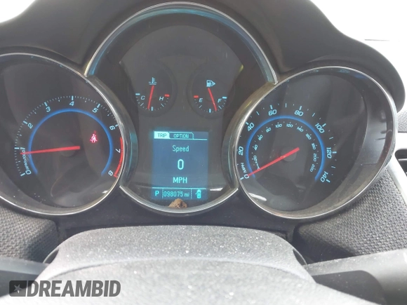 2014 Chevrolet Cruze 1LT with VIN 1G1PC5SB5E7229007, listed as a IAAI auction lot 41544780 with 98,075 mi miles and . Bid and sale history available at DreamBid. Image 7.