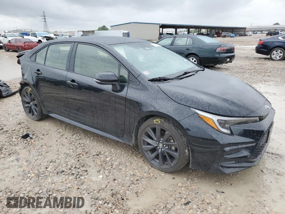 2023 Toyota Corolla SE with VIN JTDS4MCE4P3514602, listed as a Copart auction lot 50750075 with 45,624 mi miles and Salvage Title. Bid and sale history available at DreamBid. Image 4.