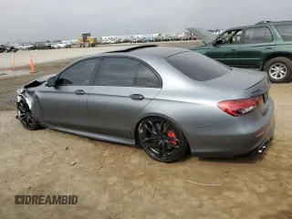 2023 Mercedes-Benz E 53 AMG with VIN W1KZF6BB5PB168809, listed as a Copart auction lot 63260164 with 9,666 mi miles and Salvage Title. Bid and sale history available at DreamBid. Image 2.