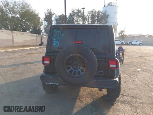 2020 Jeep Wrangler Unlimited Sport S with VIN 1C4HJXDG5LW170579, listed as a IAAI auction lot 41429548 with Not provided miles and . Bid and sale history available at DreamBid. Image 16.