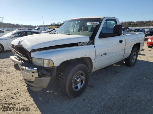 1996 Dodge Ram 1500 with VIN 1B7HC16Y6TS580926, listed as a Copart auction lot 88904045 with 132,097 mi miles and Salvage Title. Bid and sale history available at carsss.com. Image 1.