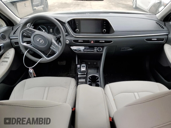 2022 Hyundai Sonata Hybrid Blue with VIN KMHL24JJ2NA037604, listed as a Copart auction lot 41190964 with 16,490 mi miles and Salvage Title. Bid and sale history available at carsss.com. Image 8.