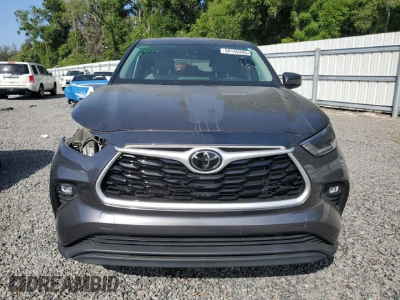 2021 Toyota Highlander L with VIN 5TDZZRAH1MS086847, listed as a Copart auction lot 54145345 with 43,425 mi miles and Salvage title. Bid and sale history available at DreamBid. Image 5.