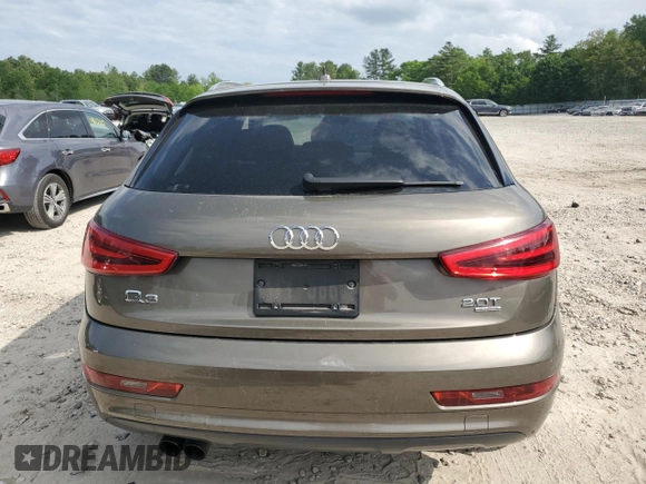 2015 Audi Q3 Premium Plus with VIN WA1EFCFS7FR005709, listed as a Copart auction lot 58533725 with 84,527 mi miles and Clean title. Bid and sale history available at DreamBid. Image 6.