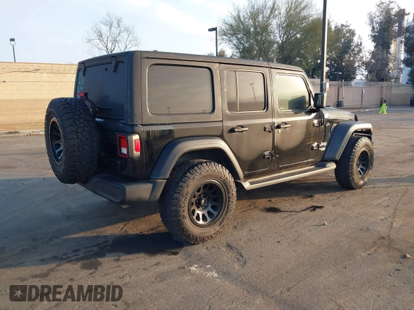2020 Jeep Wrangler Unlimited Sport S with VIN 1C4HJXDG5LW170579, listed as a IAAI auction lot 41429548 with Not provided miles and . Bid and sale history available at DreamBid. Image 4.