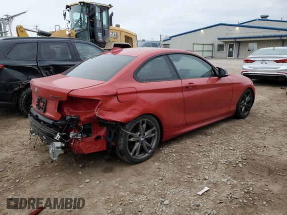 2015 BMW 2 Series M235i xDrive with VIN WBA1J9C5XFV371334, listed as a Copart auction lot 49062584 with 62,784 mi miles. Bid and sale history available at carsss.com. Image 3.